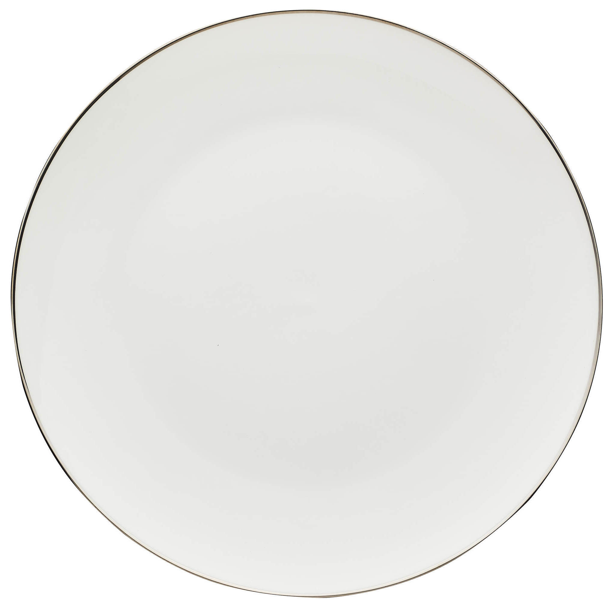 Подстановочная тарелка «Виго» с серебряным кантом