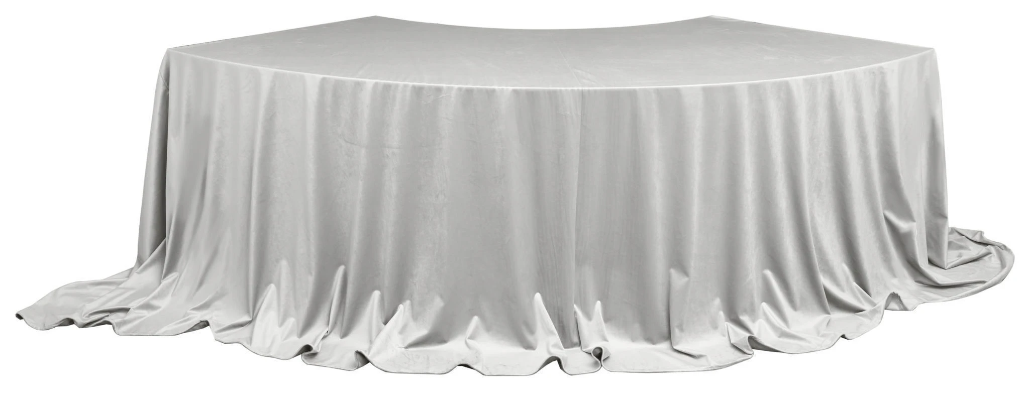 Скатерть для президиума бархатная светло-серая