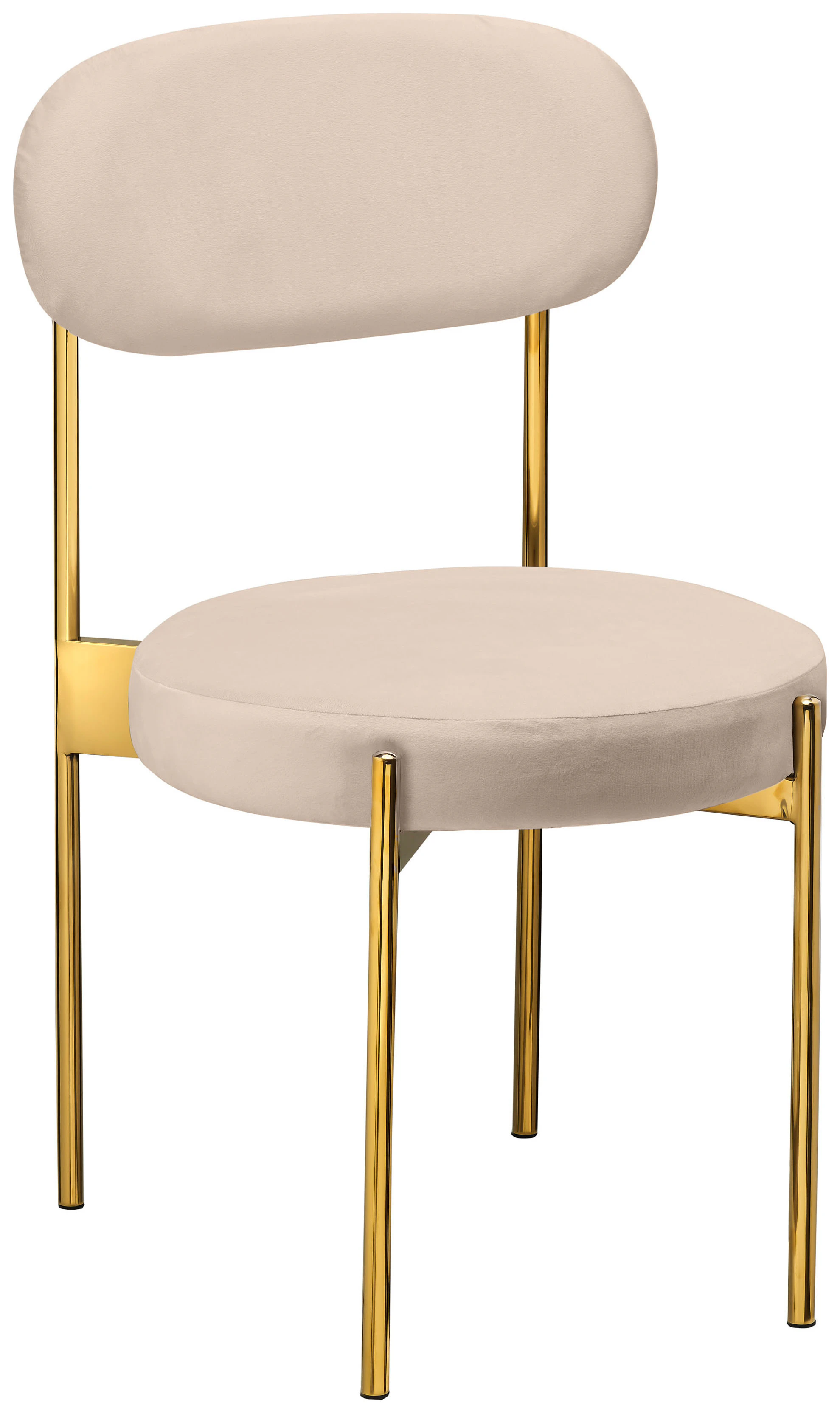 Стул «Тотем» золотой, кремовый бархат