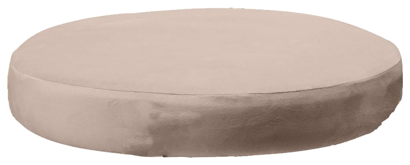 Чехол сидушка к стулу Тотем, серо-бежевый теплый бархат