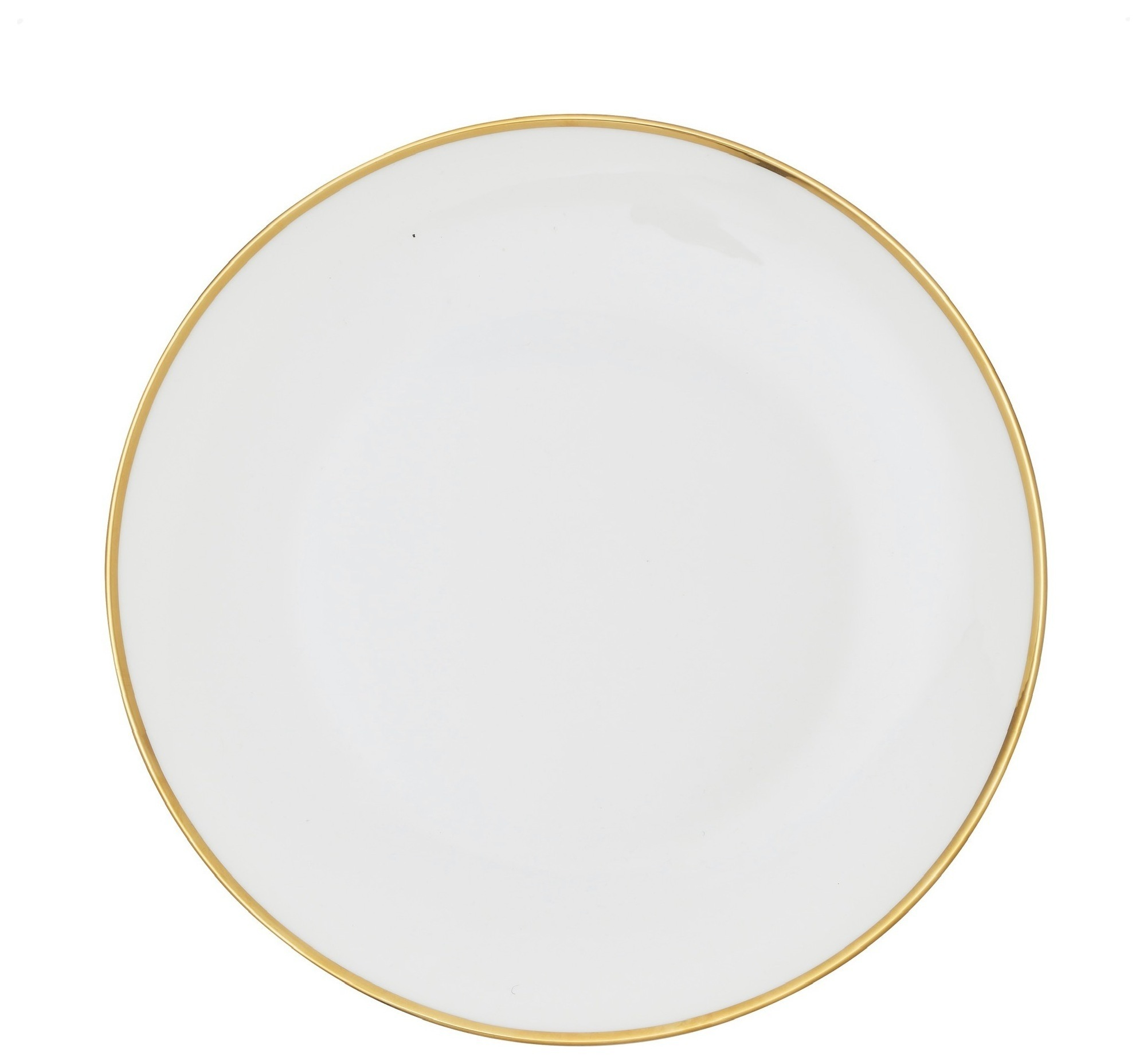 Обеденная тарелка «Виго» с золотым кантом