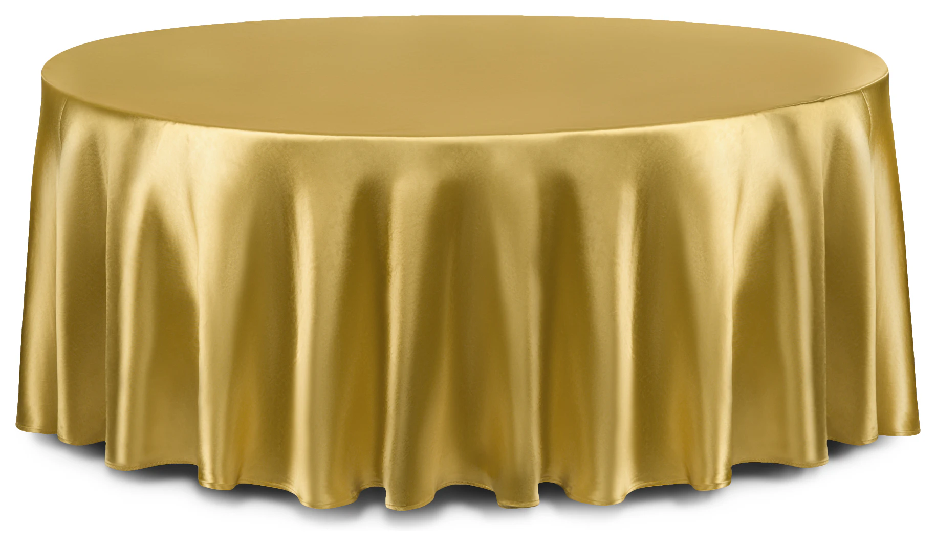 Скатерть круглая золотая