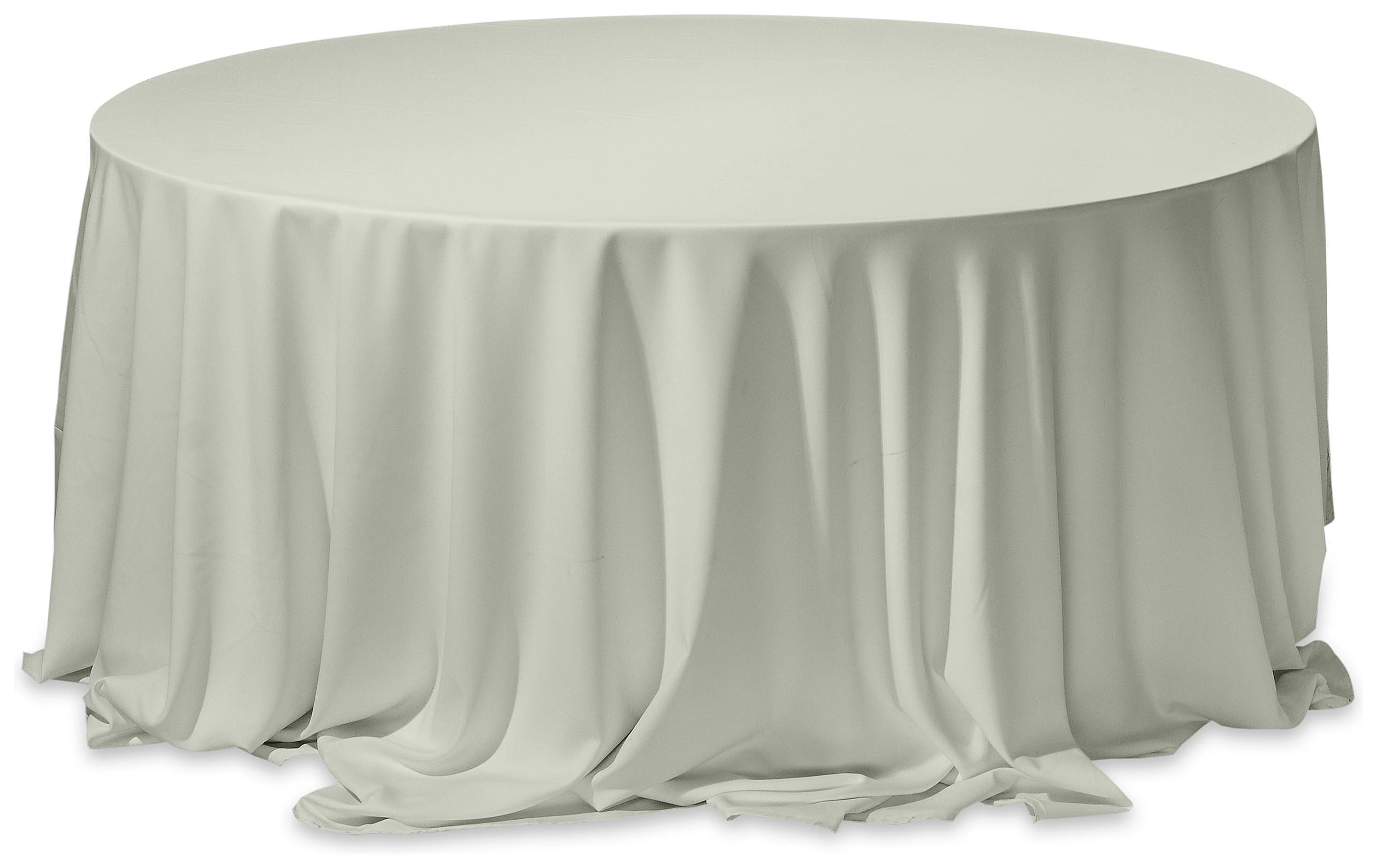 Скатерть круглая из матина пастельно-грушевая