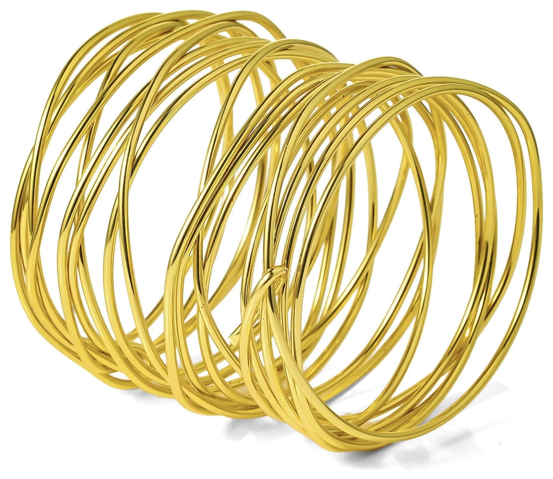 Кольцо для салфетки «Фадено» золотое