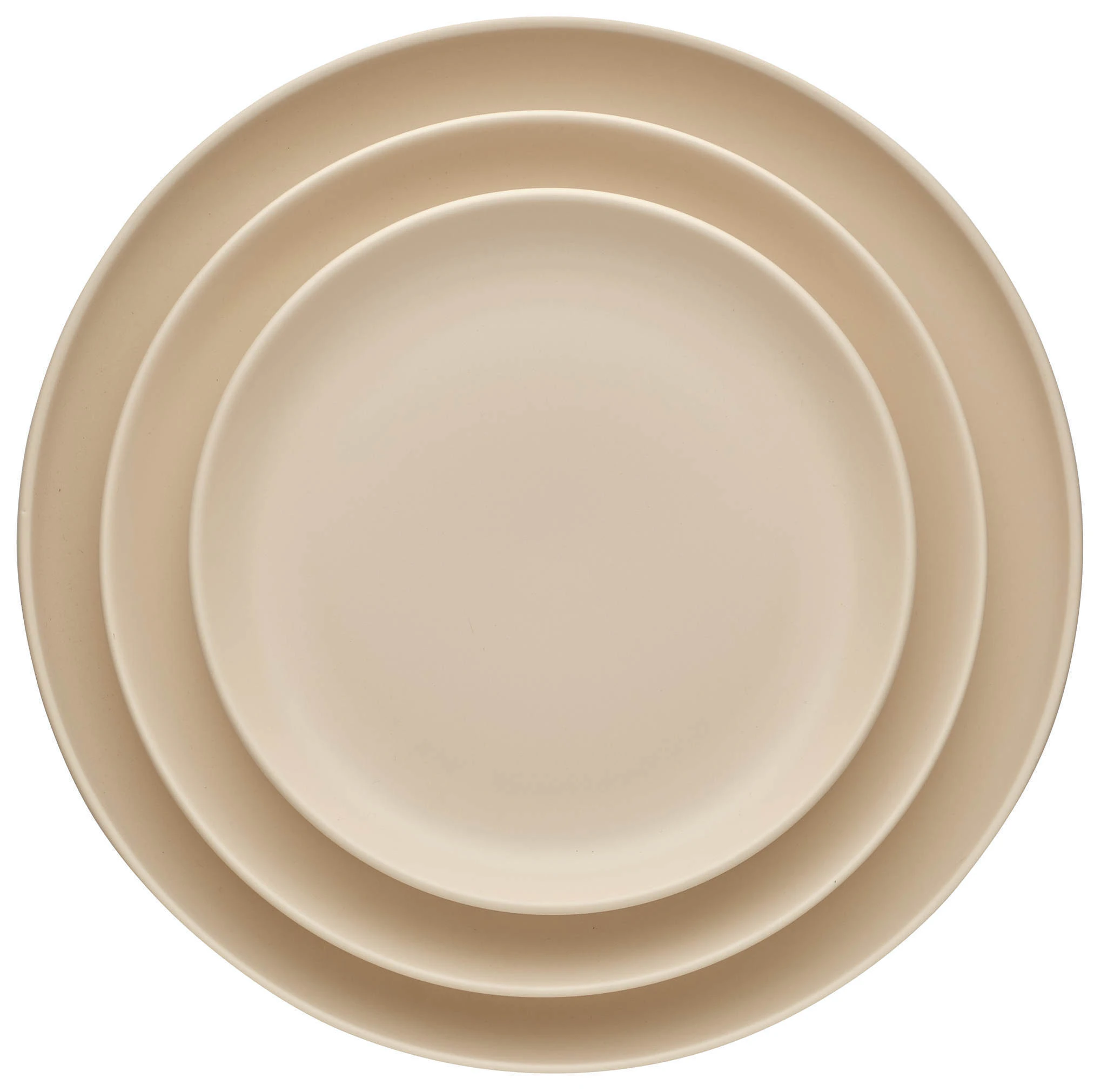 Набор тарелок «Моно» бежевых 31, 27 и 21см