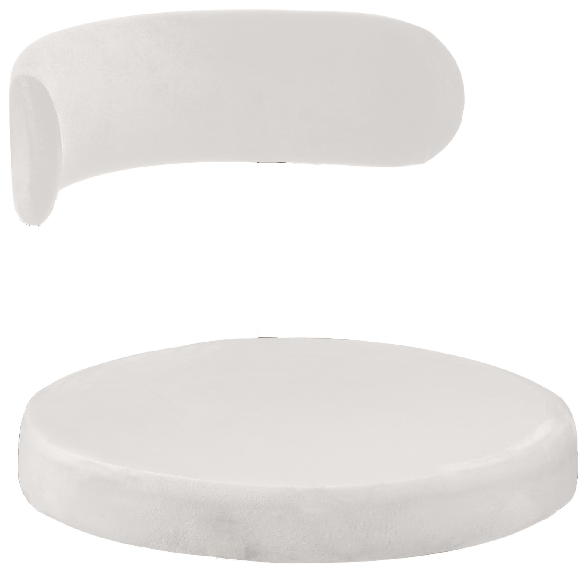 Чехол 2 шт. Лира, бархат белый теплый