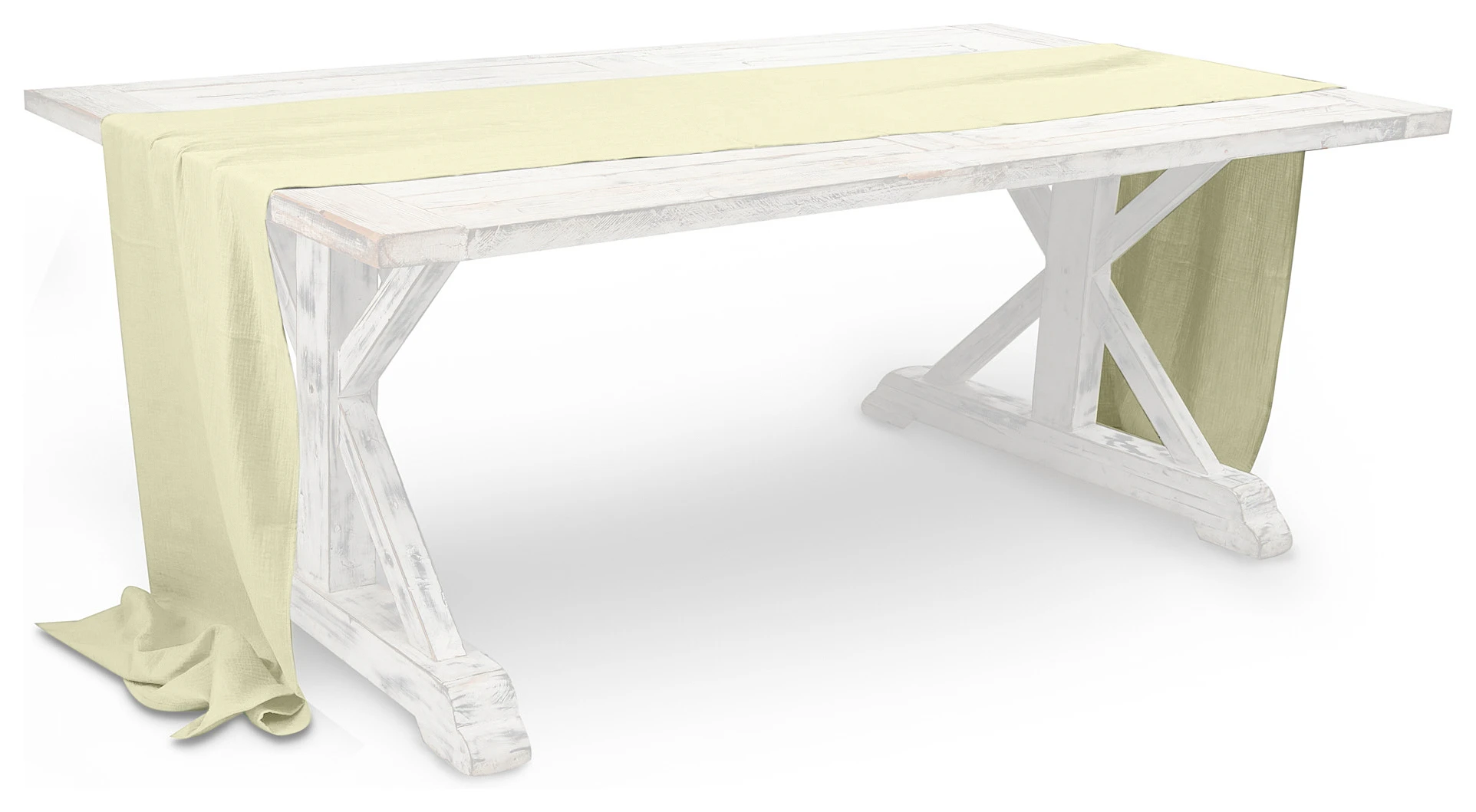 Раннер из муслина банановый