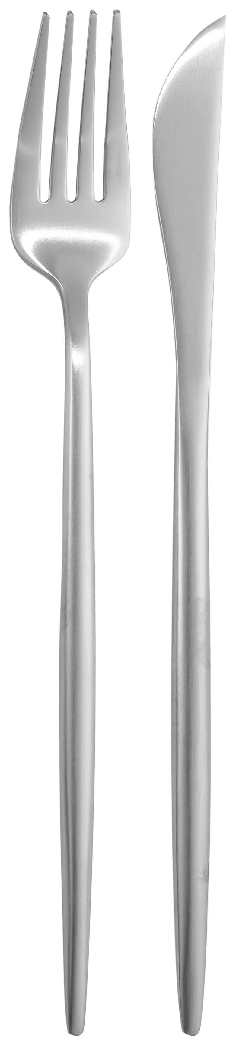 Набор «Имс» матовое серебро из двух предметов