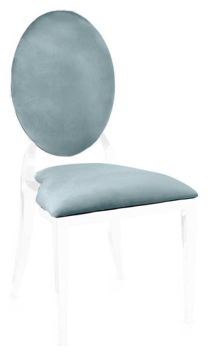 ПОДУШКИ 2 шт. к стулу Вашингтон, серо-голубой бархат