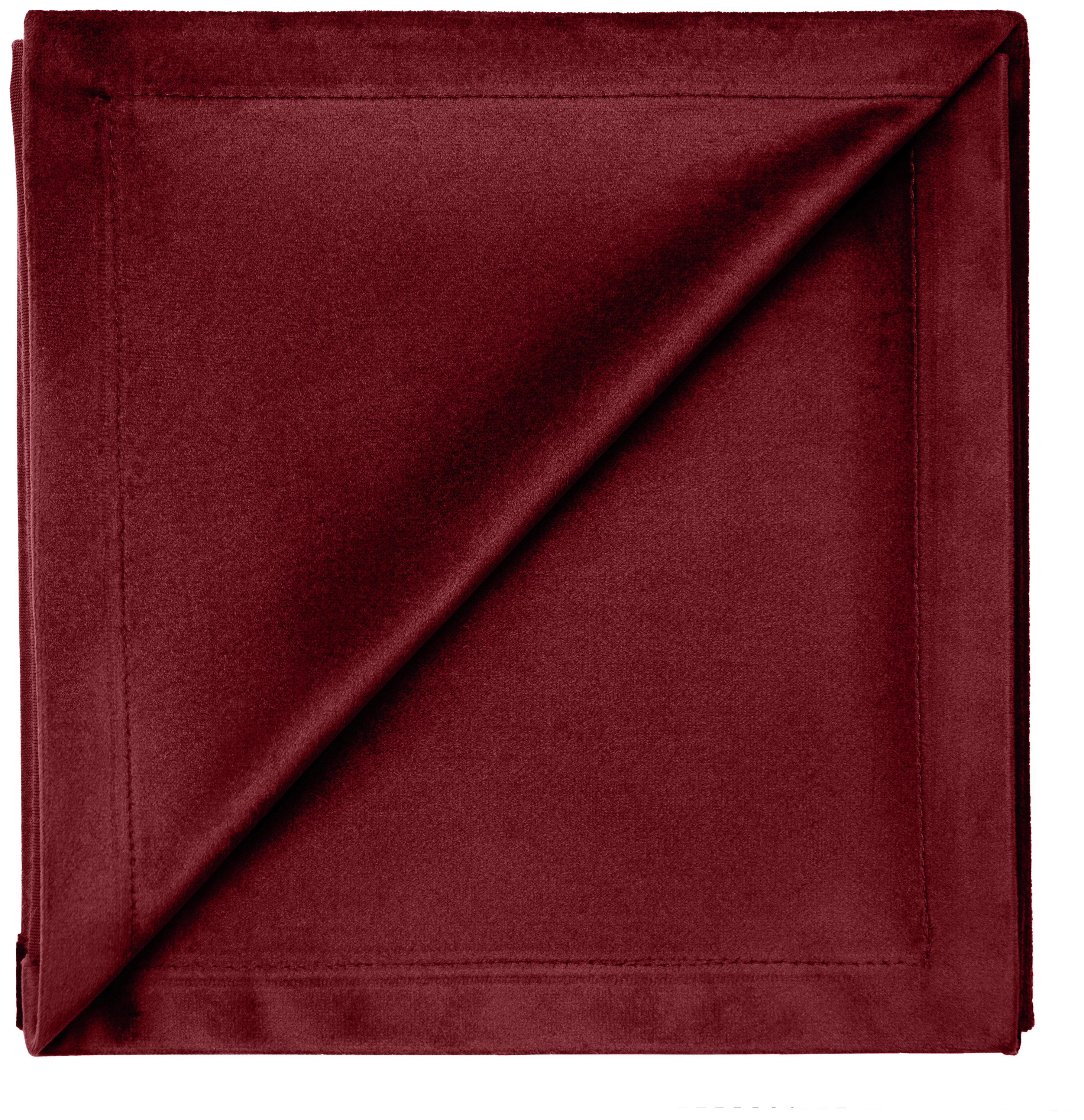Салфетка бархатная бордовая