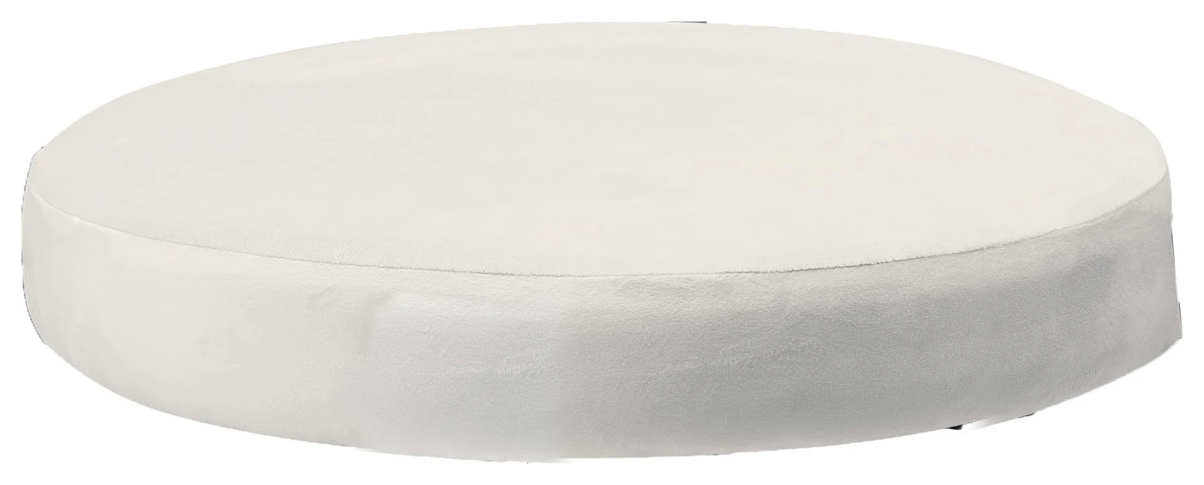 Чехол сидушка к стулу Тотем, белый теплый бархат
