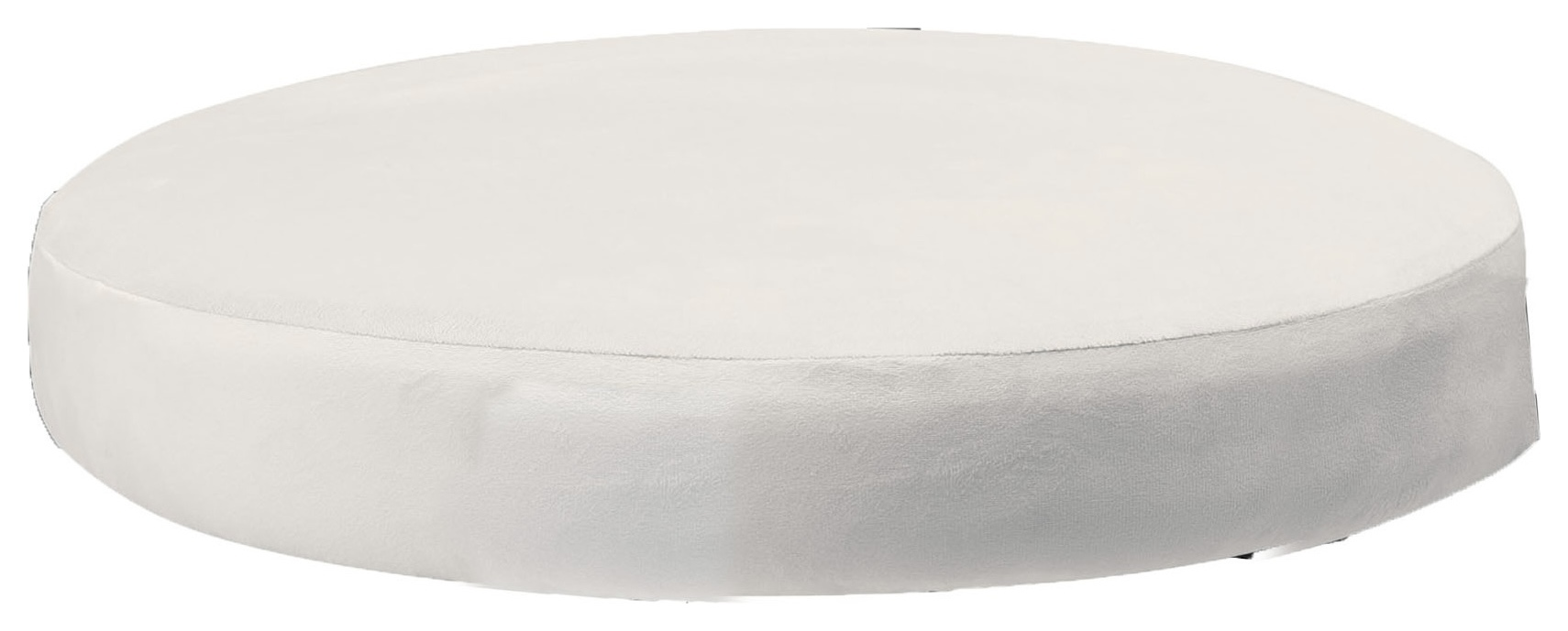 Чехол сидушка к стулу Тотем, белый теплый бархат