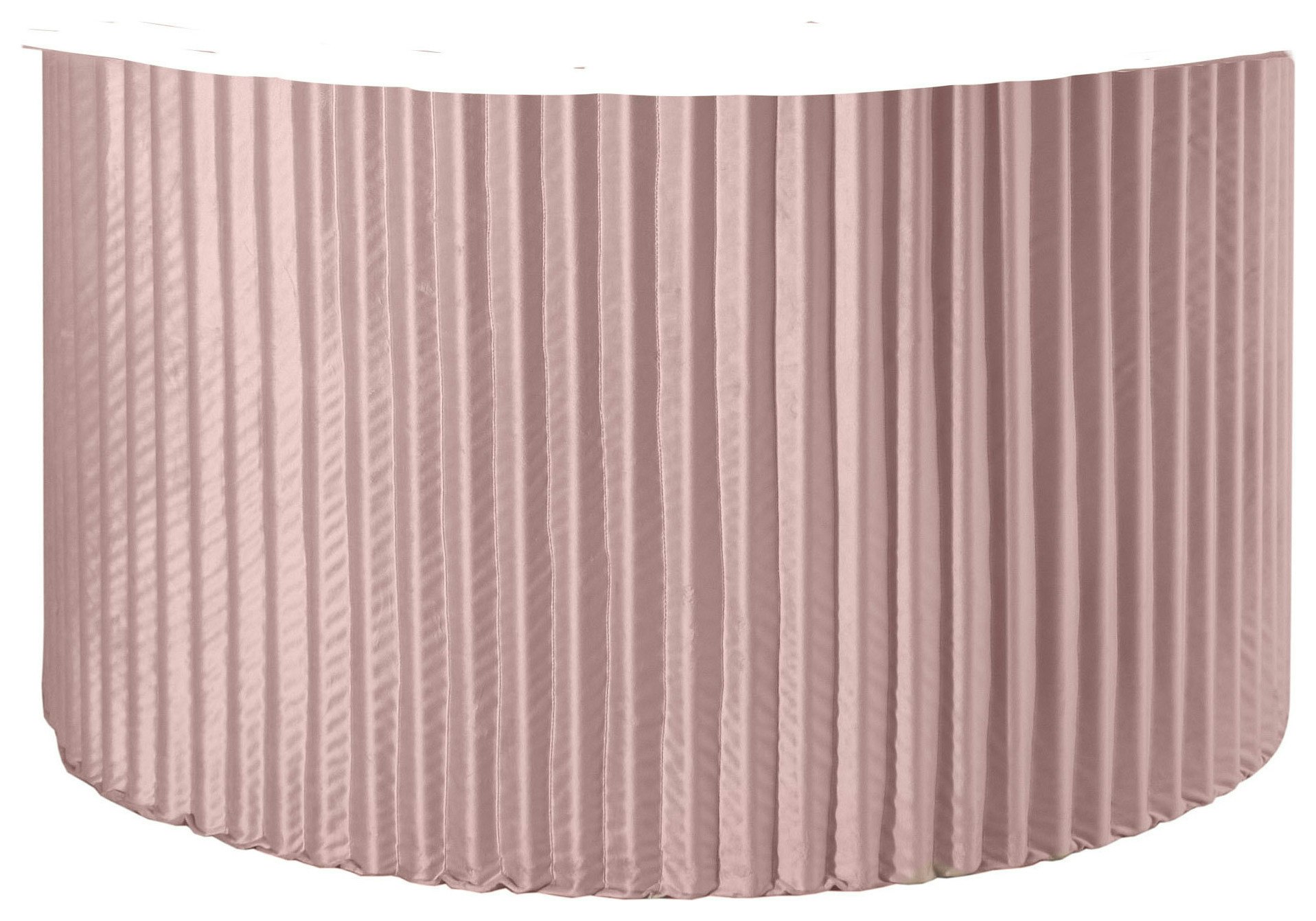 Чехол для ноги круглого стола Арис, пыльно-розовый бархат