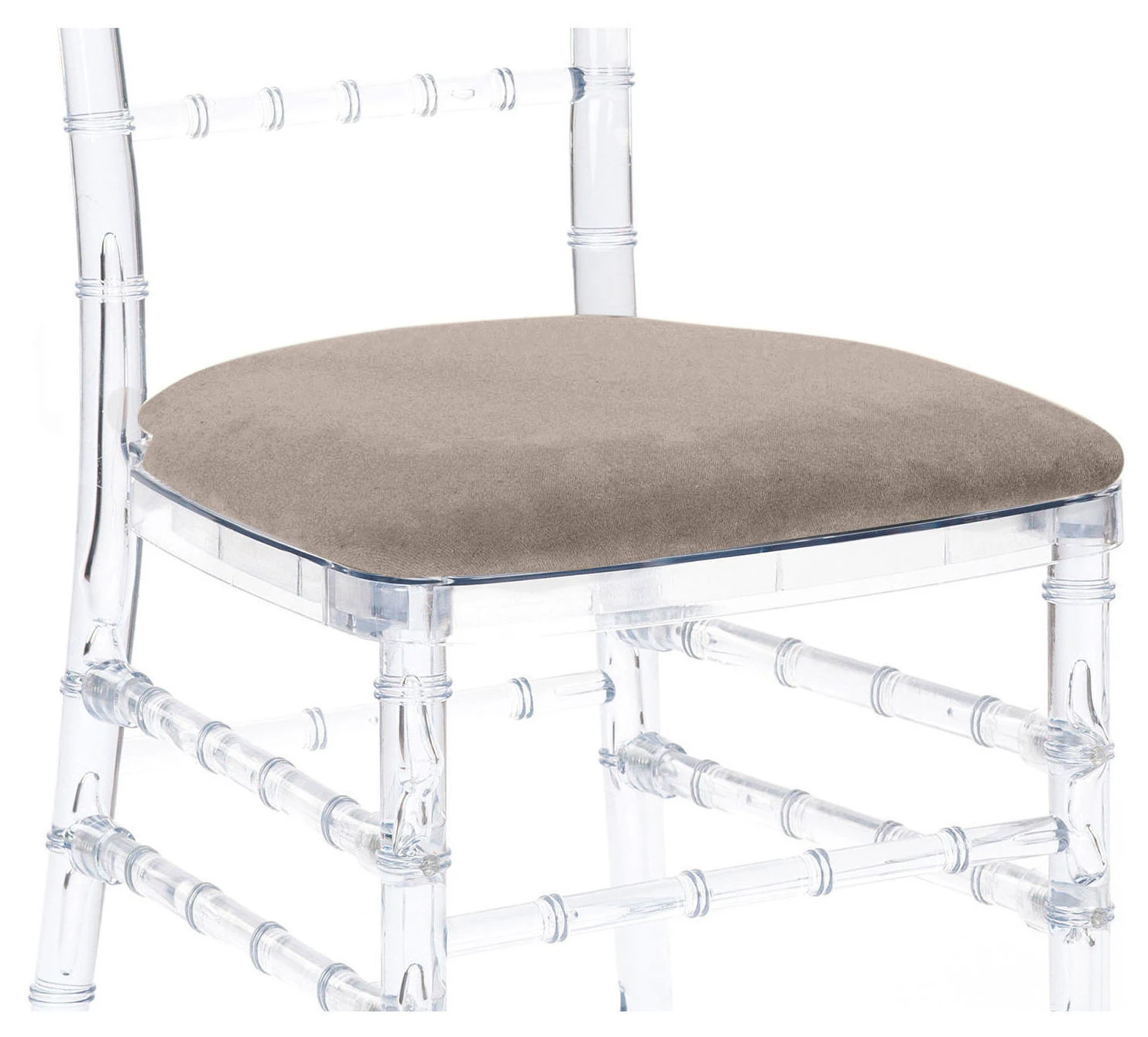 Чехол для подушки Кьявари из серо-бежевого бархата