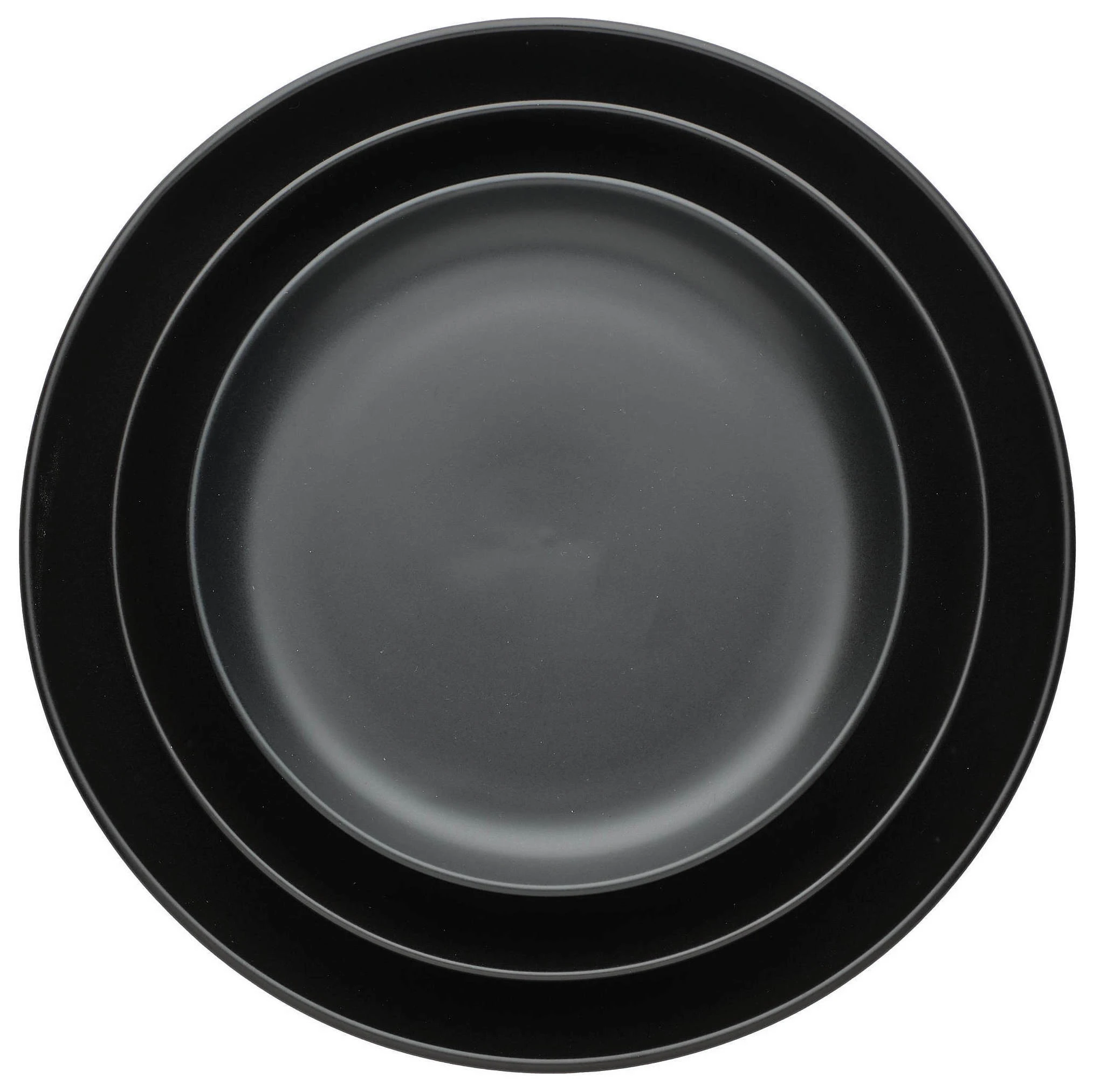 Набор тарелок «Моно» черных 31, 27 и 21см