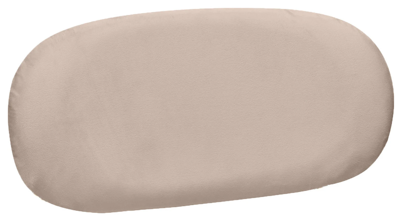 Чехол спинка к стулу Тотем, серо-бежевый теплый бархат