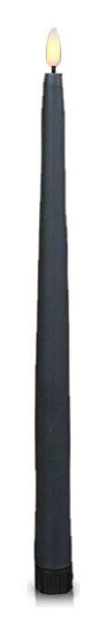 Led свеча 2х28см черного цвета