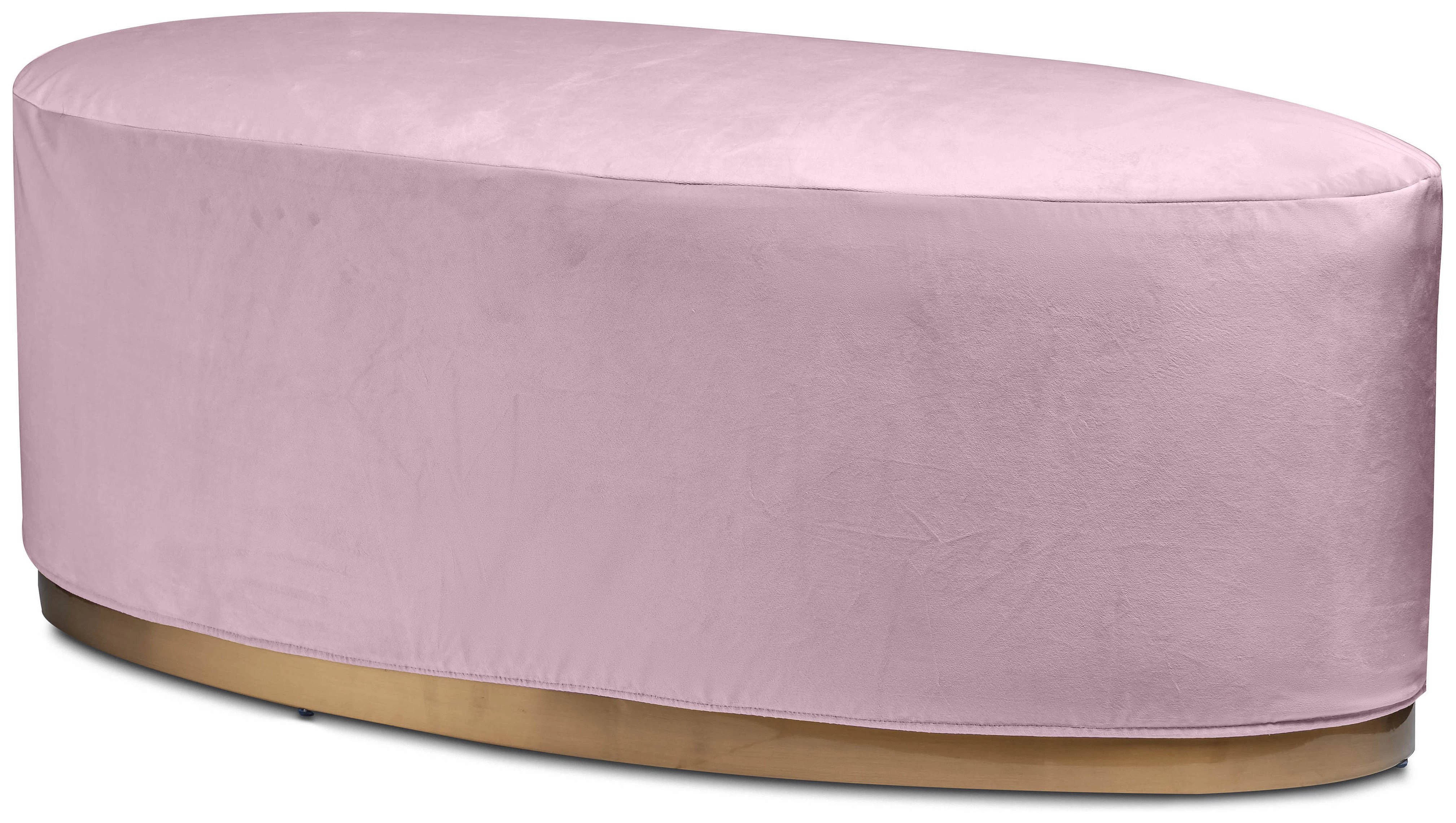Чехол бархатный пыльно-лавандовый для овального пуфа