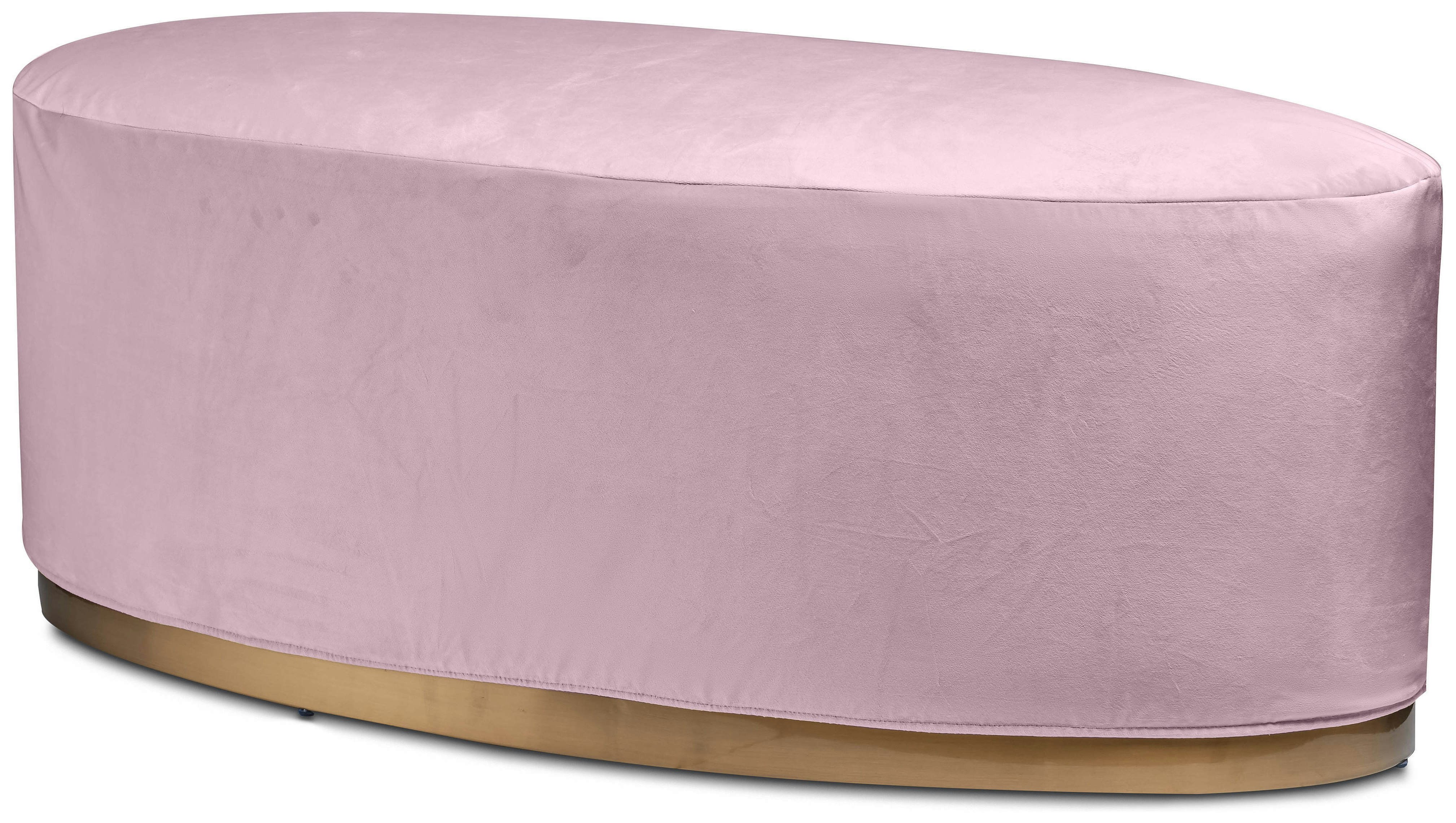 Чехол бархатный пыльно-лавандовый для овального пуфа