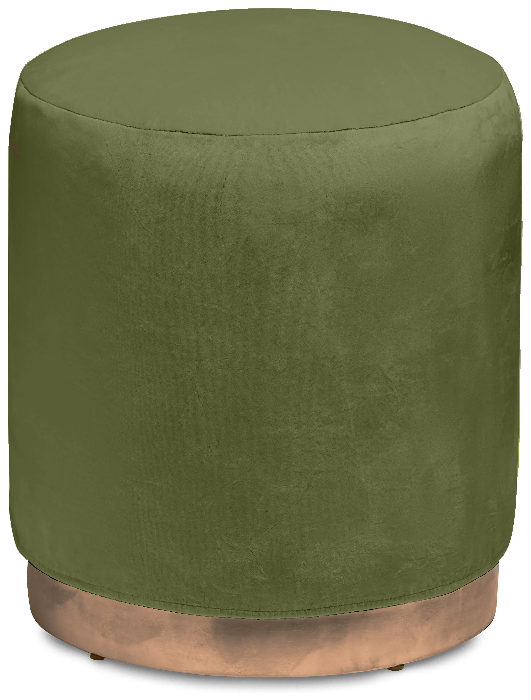 Чехол бархатный мшистый для круглого пуфа