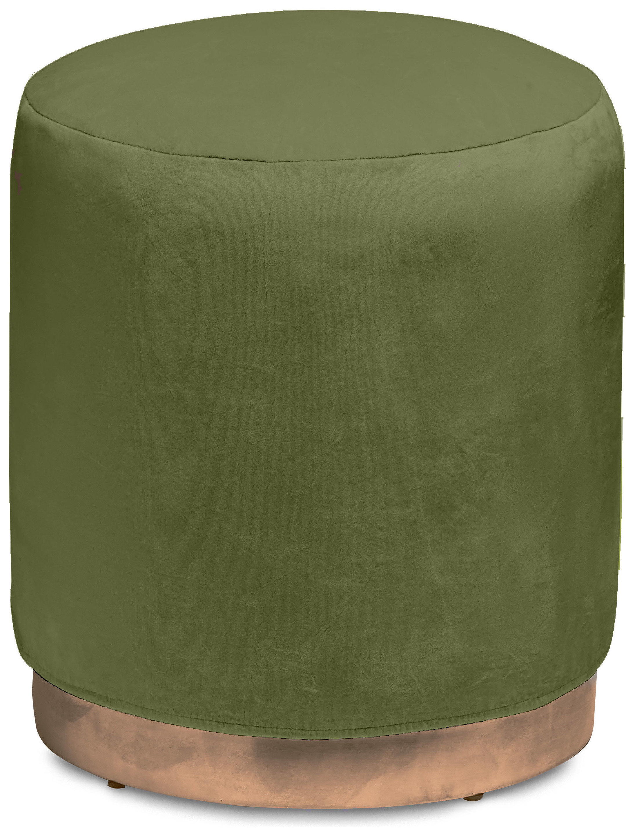 Чехол бархатный мшистый для круглого пуфа