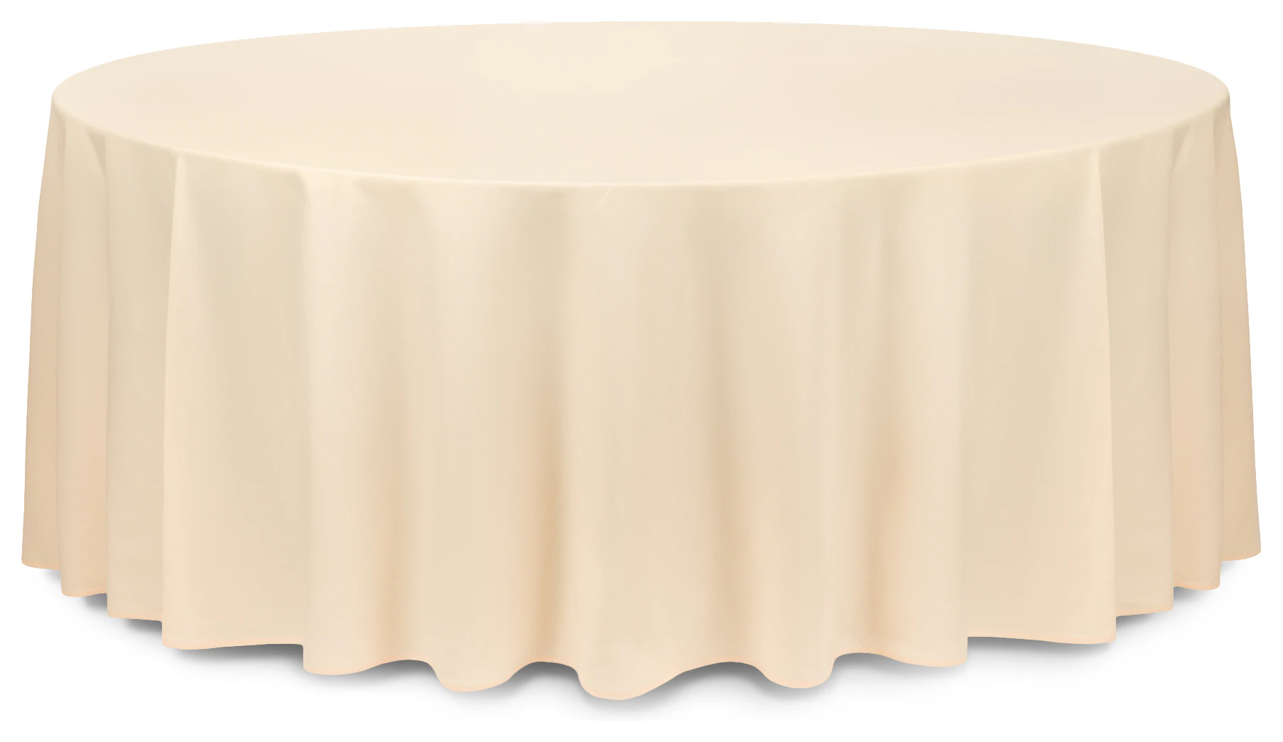 Скатерть круглая габардин ванильная