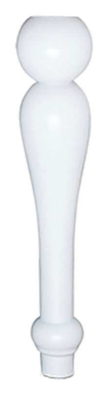 Набор 4 белых ножек для стола Змейка