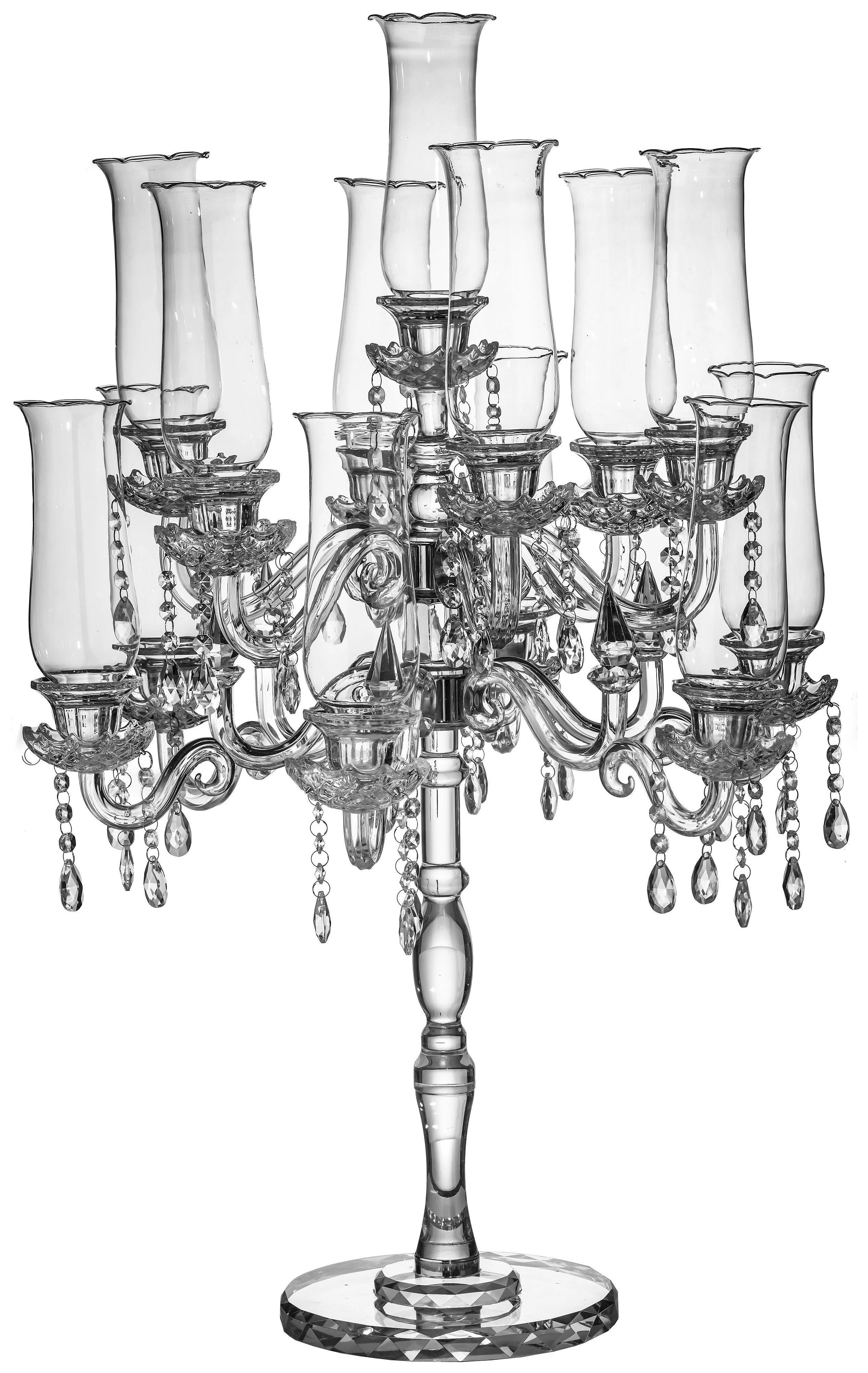 Канделябр «Алис» на 13 свечей хрустальный малый