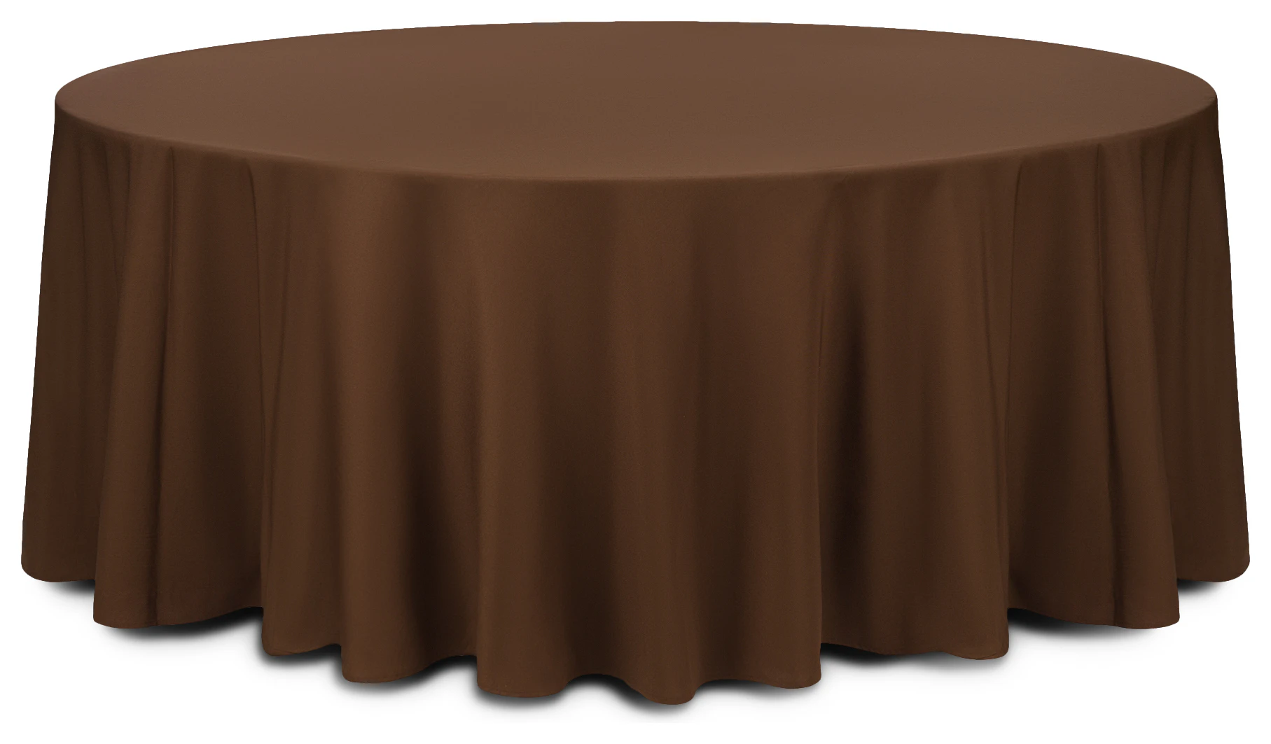 Скатерть круглая габардин шоколадная