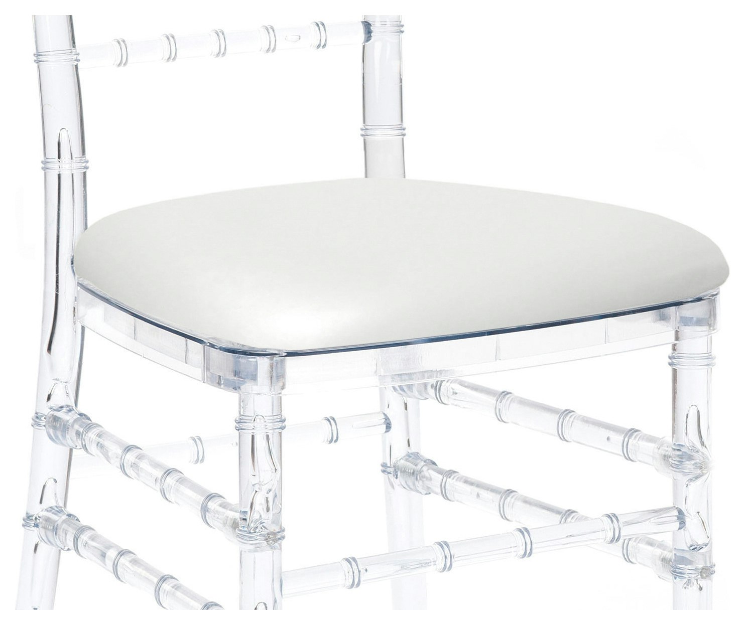 Подушка Кьявари белая, кожа. Сдаётся со стулом.