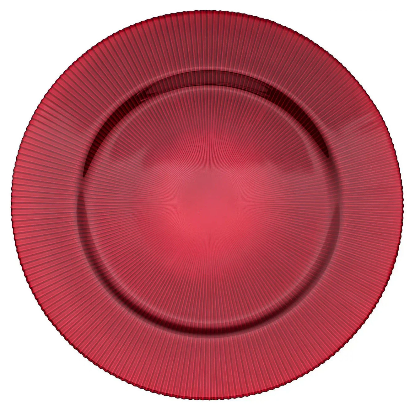 Подстановочная тарелка «Фере» красная
