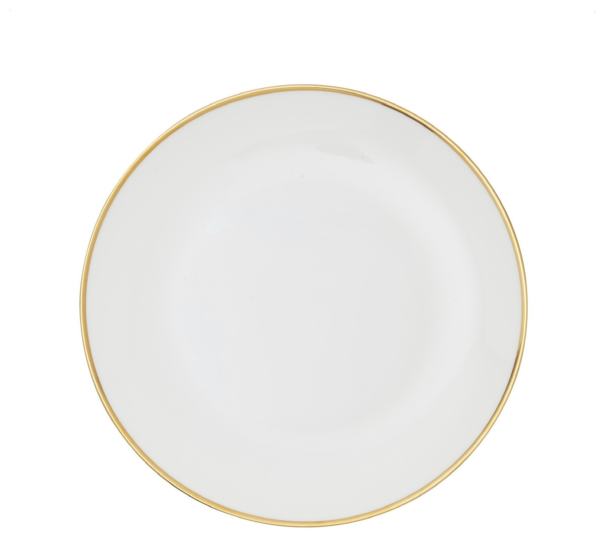 Закусочная тарелка «Виго» с золотым кантом