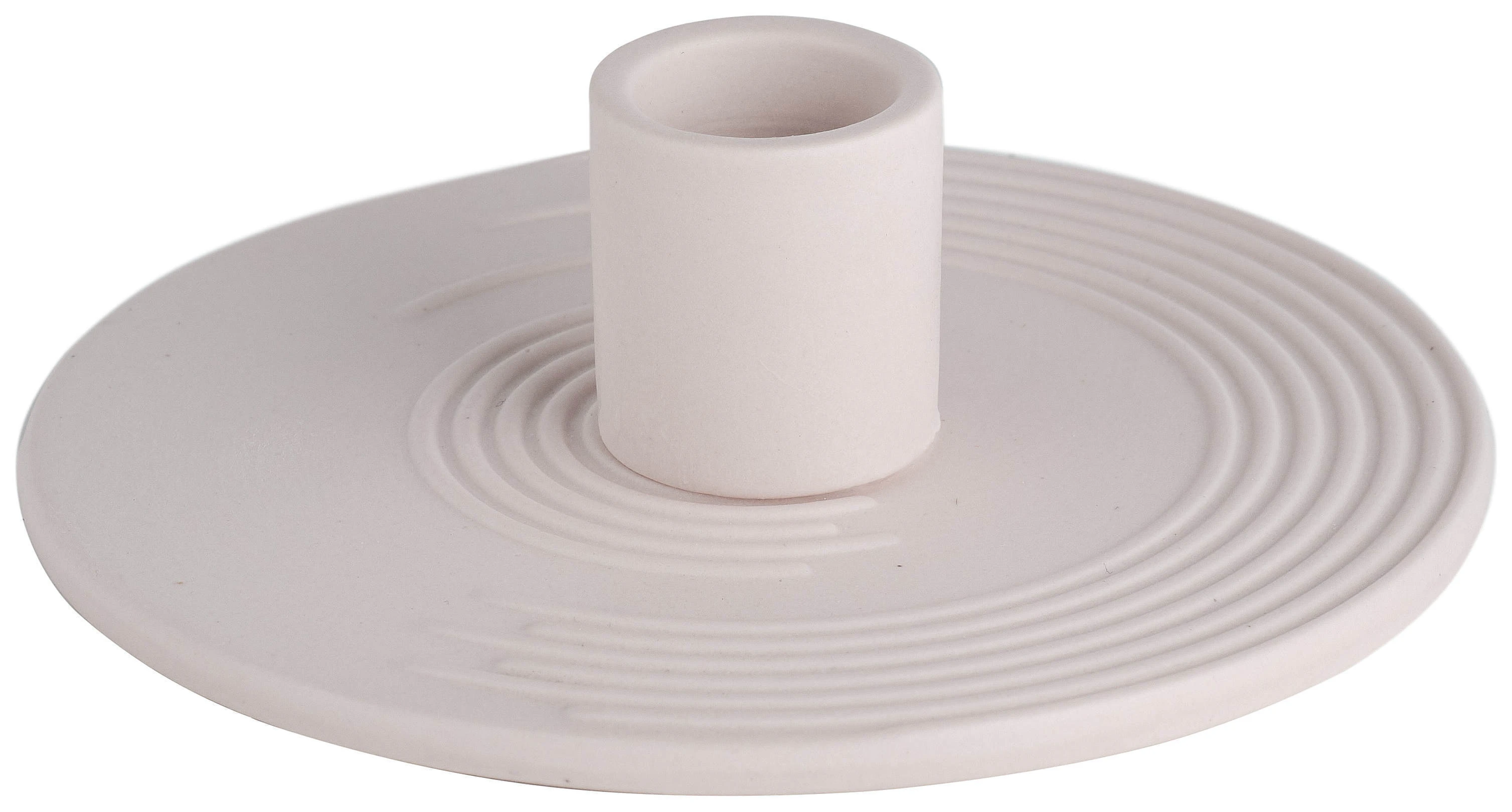 Подсвечник «Ассо» светло- розового цвета