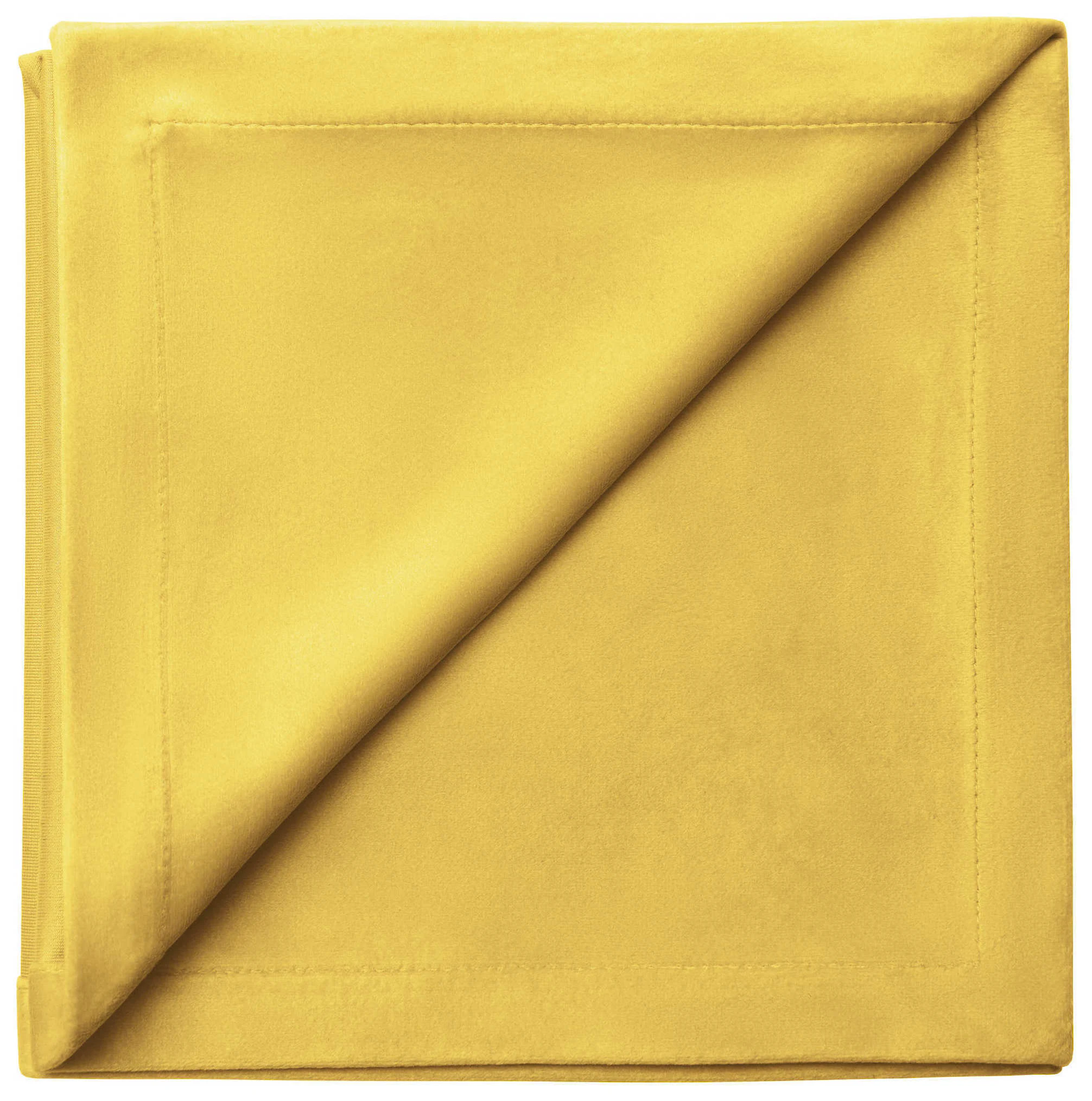 Салфетка бархатная желтая
