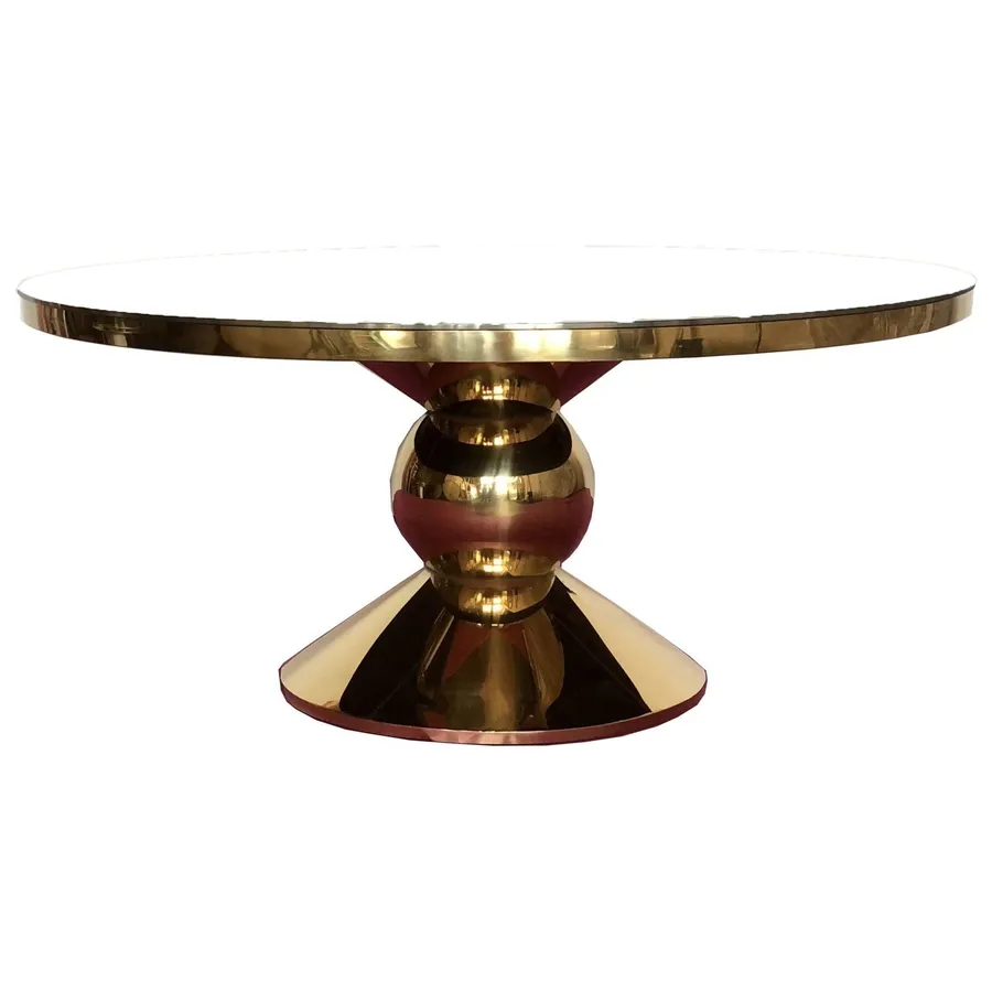 Каркас круглого стола Идол, золотой - Фото миниатюра 1