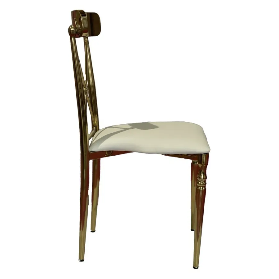 Стул Адлер, велюр, белый - Фото миниатюра 3