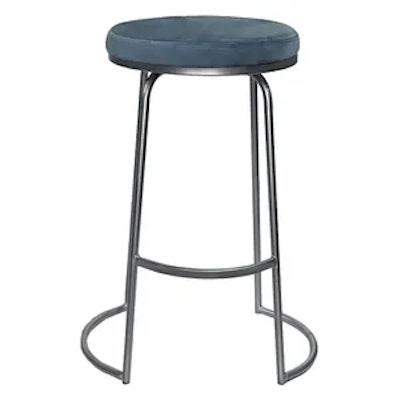 Стул барный Модерн Сэддл серо-голубой (любой оттенок каркаса) - изображение 2