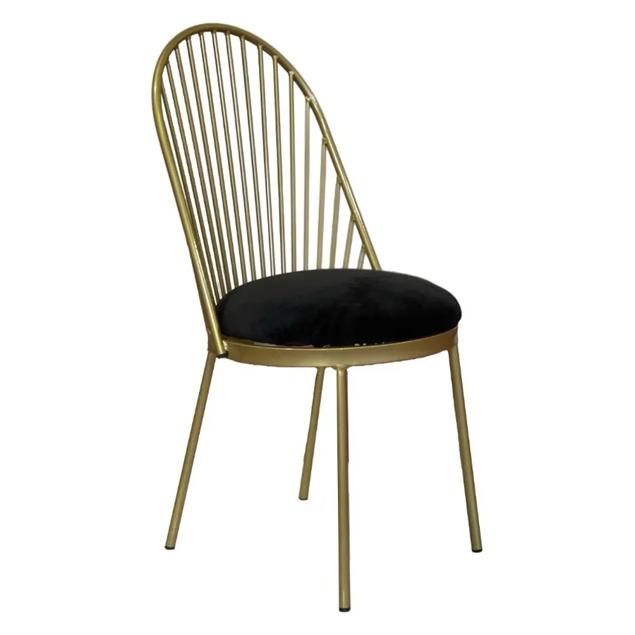 Стул Ле Солей, велюр, черный - Фото миниатюра 1