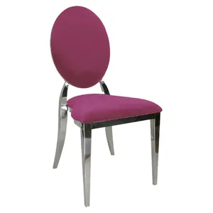 Стул Вашингтон Серебро, велюр фуксия