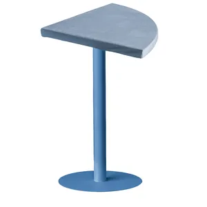 Стол коктейльный Твист Лепесток Черничный йогурт + серо-голубой (телескопическая нога) - изображение 4