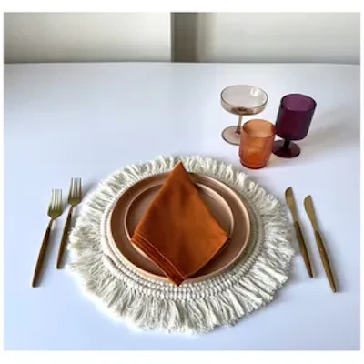 Салфетка из смесового льна, Барселонский фундук - изображение 3