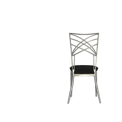 Стул Хамелеон серебро (велюр), черный - изображение 5