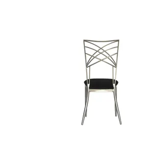 Стул Хамелеон серебро (велюр), черный - Фото 5