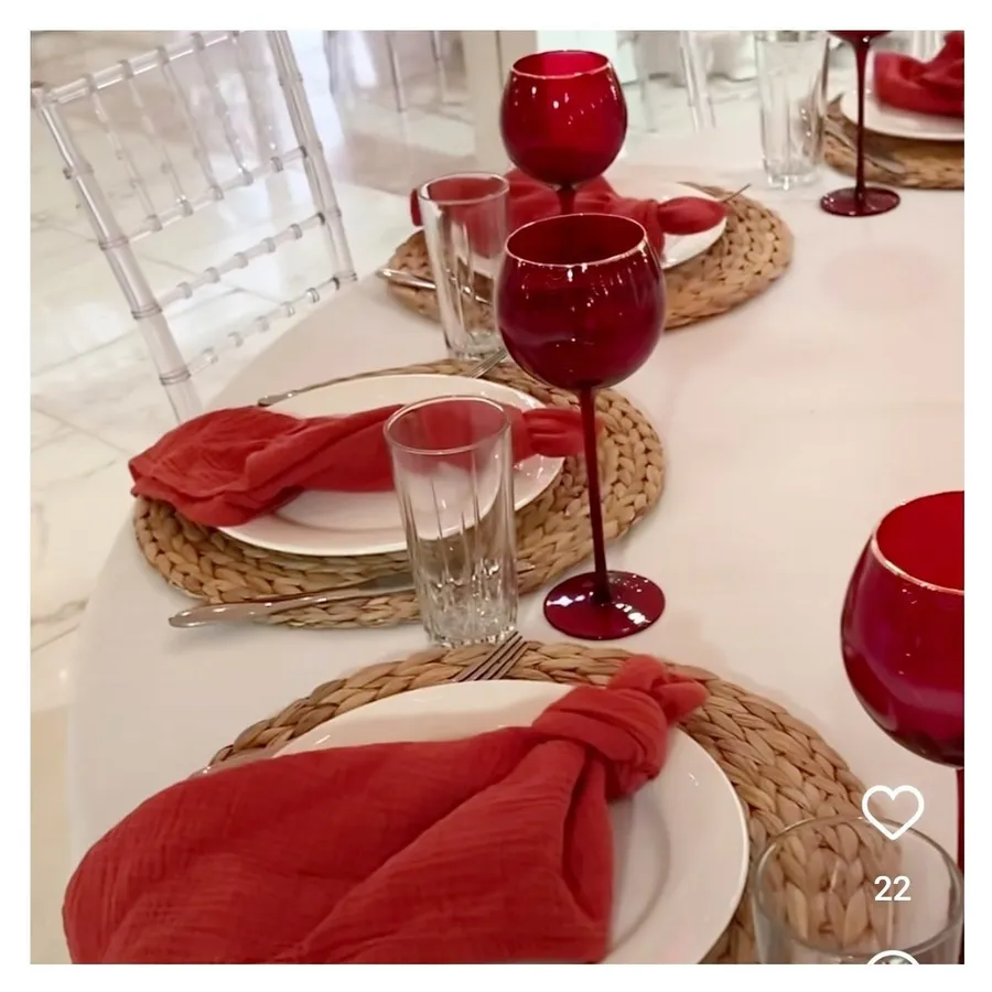 Бокал Сирен С рубиновый с золотой каймой - Фото миниатюра 5