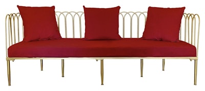 Диван Сквош Л, Малиново-красный