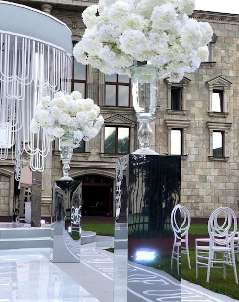 Колонна (зеркальный пластик), 80см