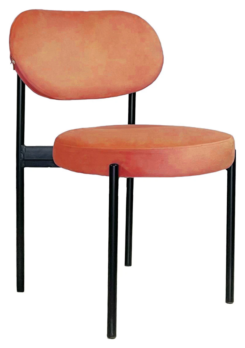 Стул Модерн Черный, Игривый Персик
