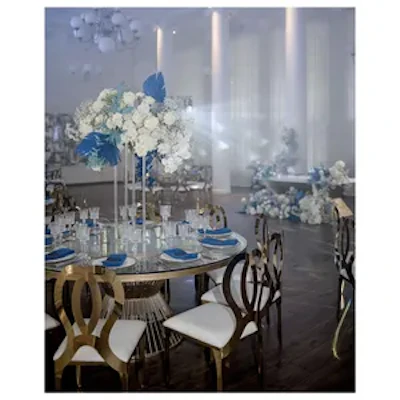 Стол Де Марко со стеклянной столешницей и разноцветной подсветкой (неон) - изображение 6