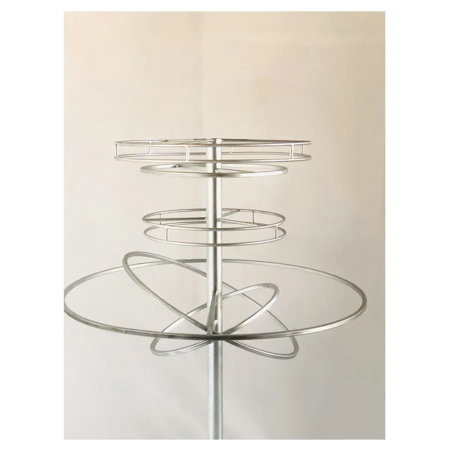 Стойка сферическая Сатурн, серебро - Фото миниатюра 2