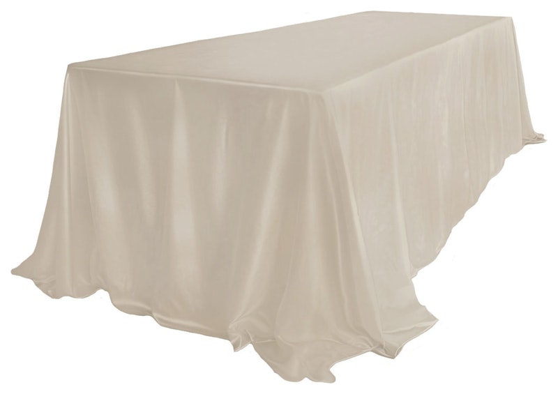 Скатерть велюр, прямоугольная, кремовый бисквит ХЛ